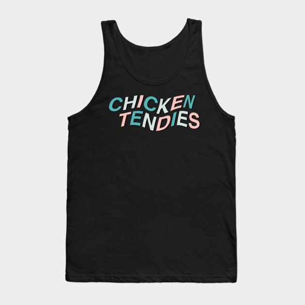 chicken tendies wavy Tank Top by Toad House Pixels